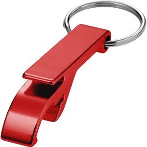 Tao Recycled Aluminium Bottle Opener Keyring / Red